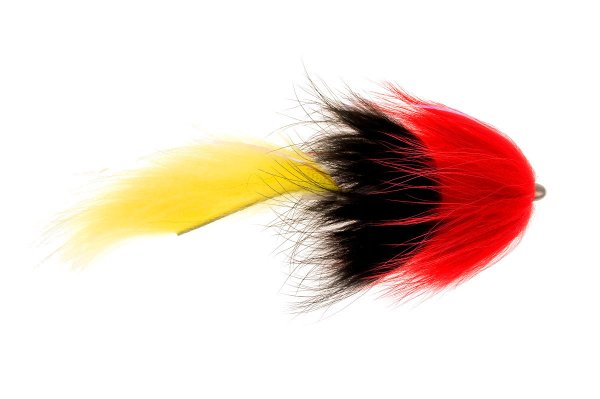 Spin Tube Pike red/black/yellow schnell sinkend 55g