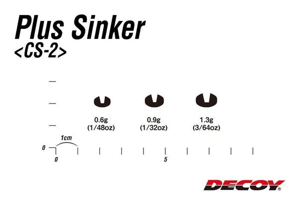 Decoy Plus Sinkers 0,6g  1/48oz 15Stk.