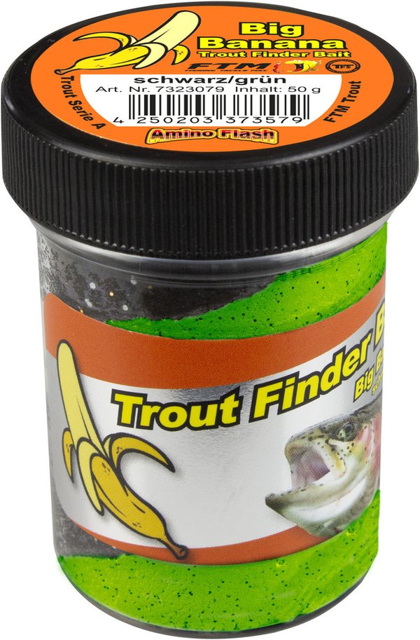 FTM Trout Finder Big Banana Schwarz/Grün Schwimmend
