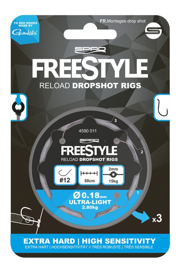 Spro FreeStyle Dropshot Rigs 3Stk. Gr.#04