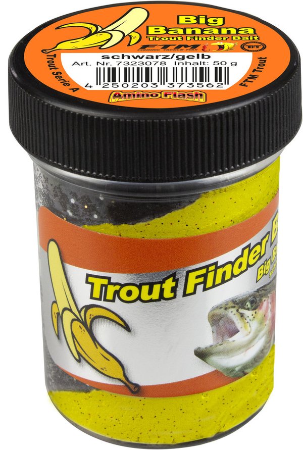 FTM Trout Finder Big Banana Schwarz/Gelb Schwimmend