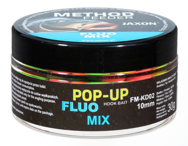 Jaxon Fluo Pop-Up 10mm Farbe: Bunt