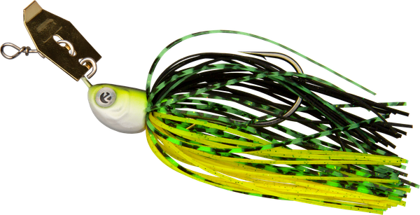 Zeck Bladed Jig 1/0 Chartreuse Party  7g