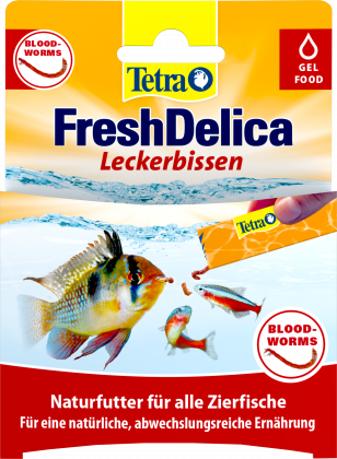Tetra Fresh Delica Leckerbissen Blood Worms 16x3g =48g